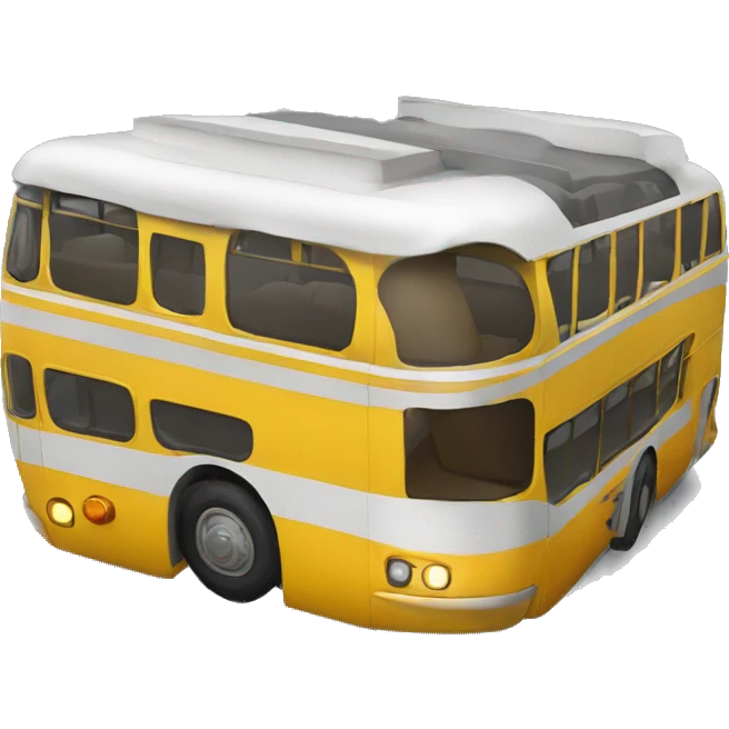 Żółty autobus emoji