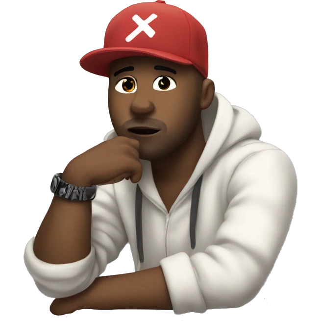 NAPS the French rapper saying okay  emoji
