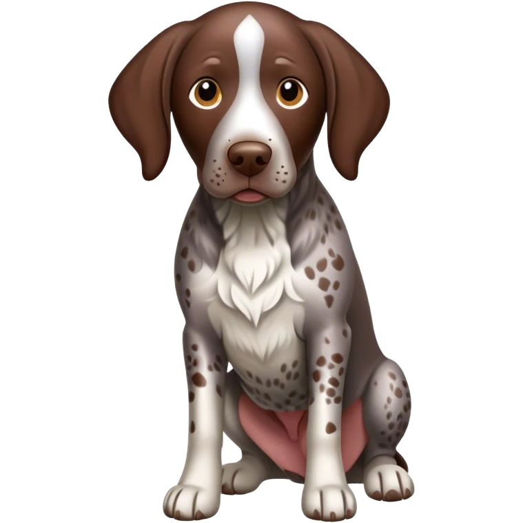 Liver Roan German short haired pointer  emoji