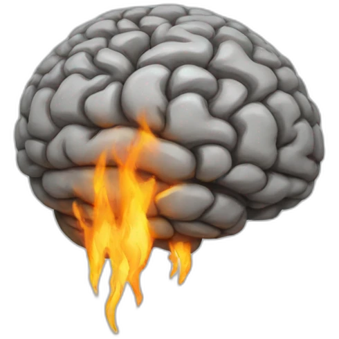 burning brain emoji