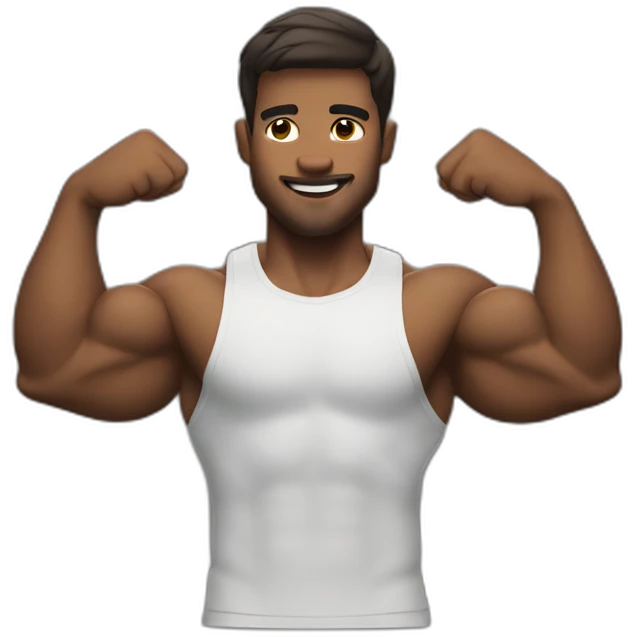 Guy flex biceps emoji