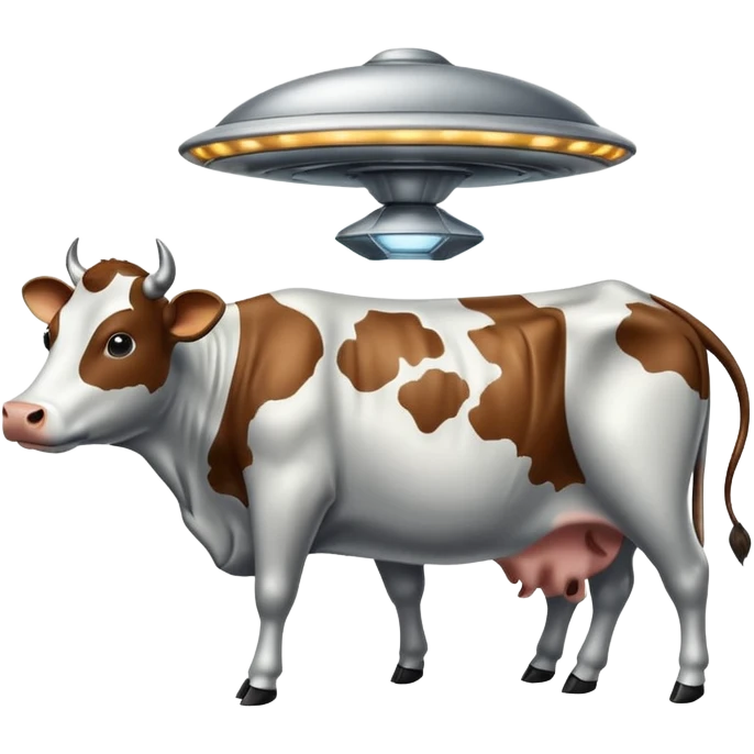 НЛО с коровой  emoji