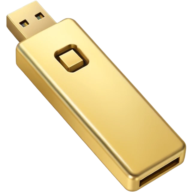 Сделай золотую флешку emoji
