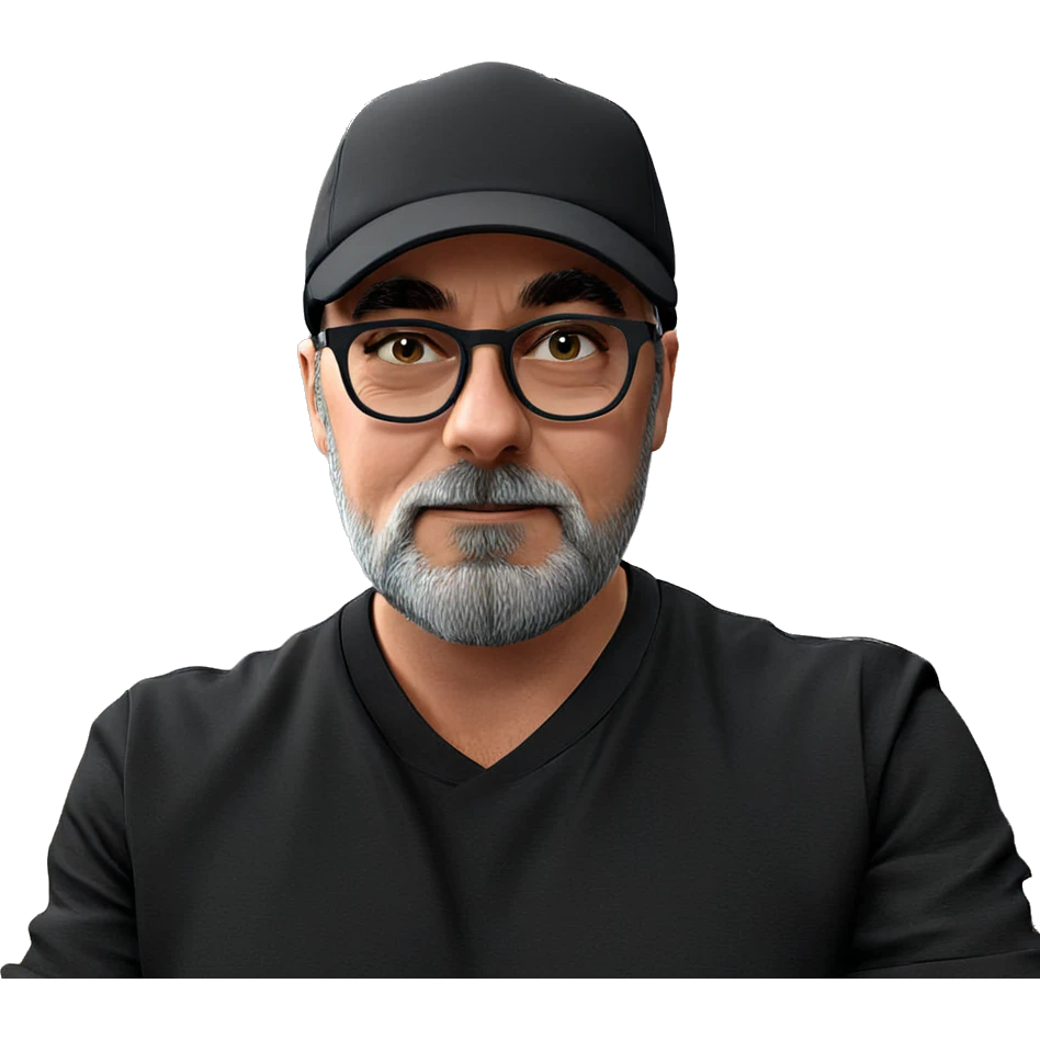 cool guy in black attire emoji