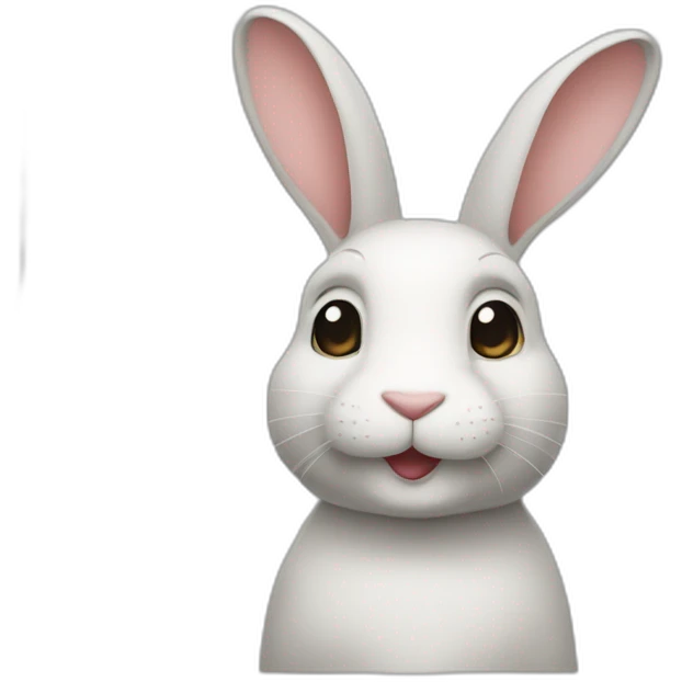 Un lapin  humain emoji