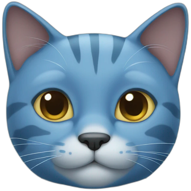 Blue cat emoji