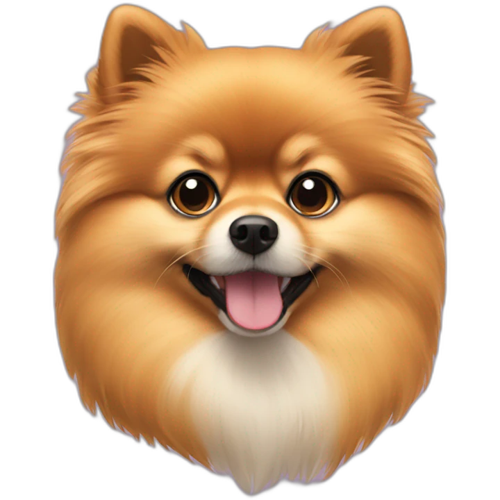 pomeranian spotted emoji