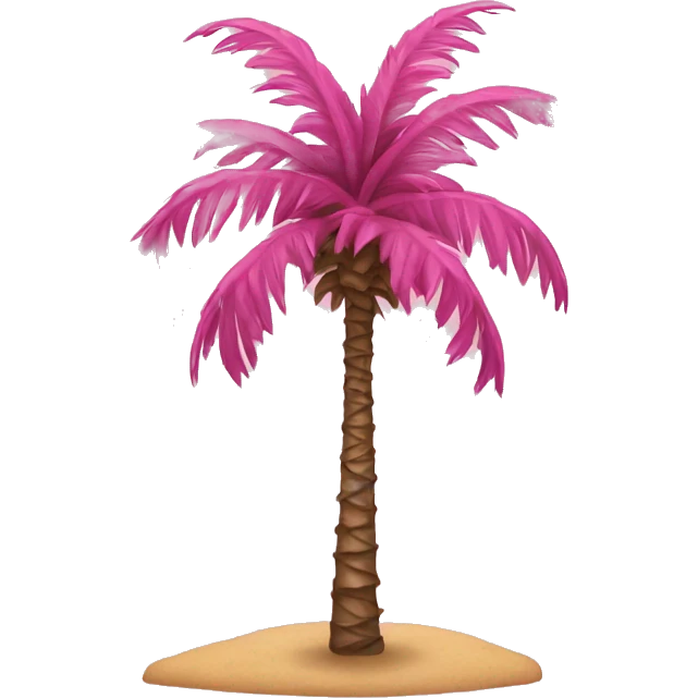  pink California palm tree  emoji