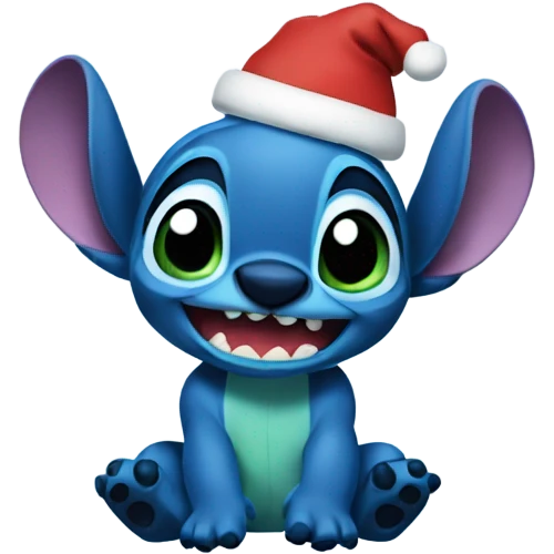 Stitch christmas emoji