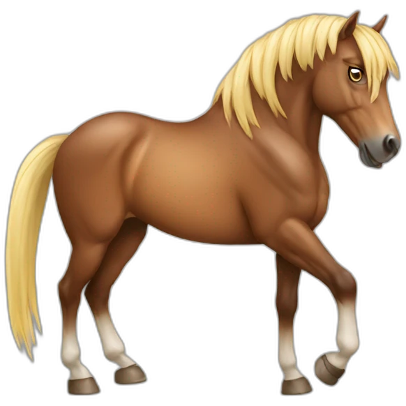 horse,angry, cap emoji