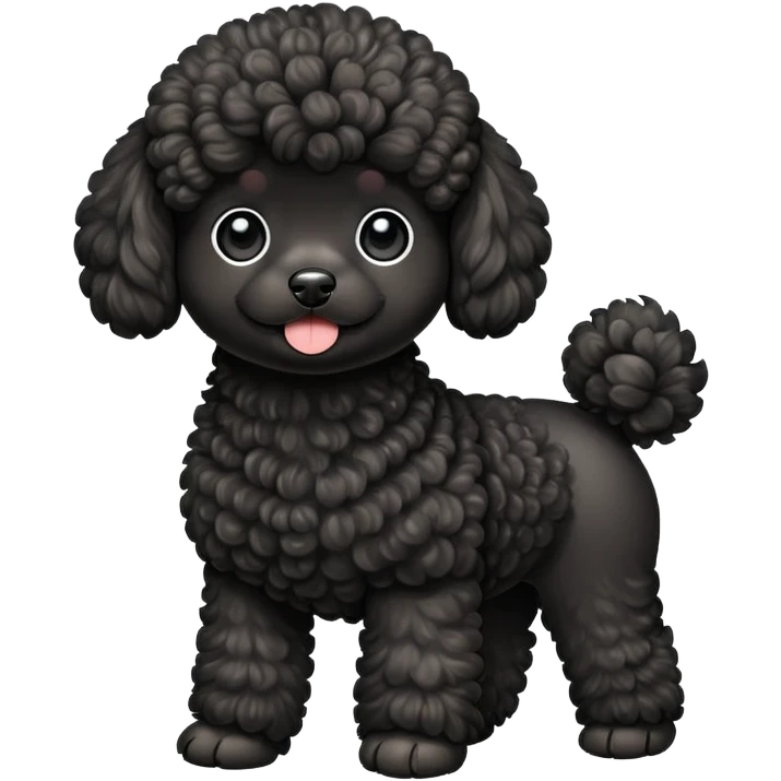 black toy poodle emoji