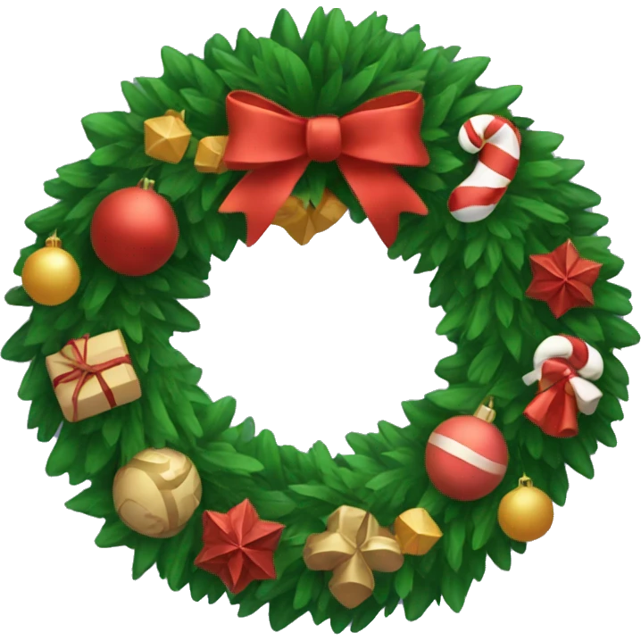 christmas wreath emoji