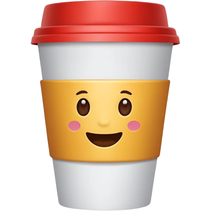 Big coffee cup disposable emoji