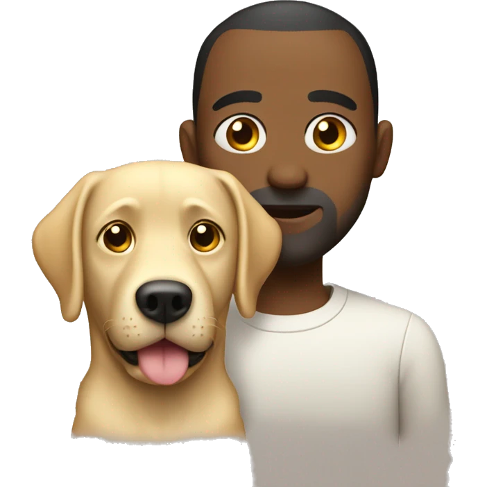 Lab and a dad emoji