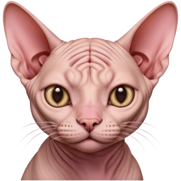 Sphynx cat nose picking emoji
