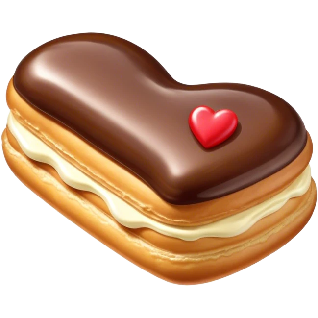 Эклер сердце emoji