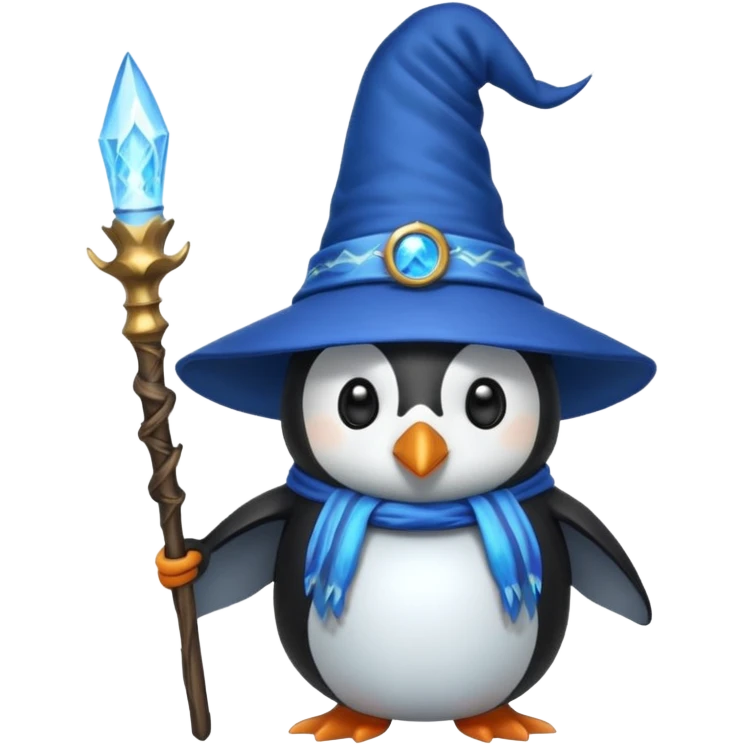 Penguin Wizard emoji