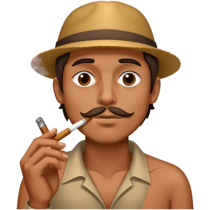 guy smoking a blunt  emoji