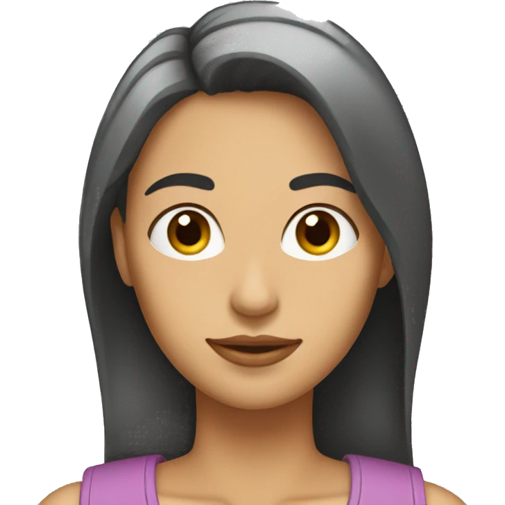 Mujer con cara de extrañar a alguien  emoji