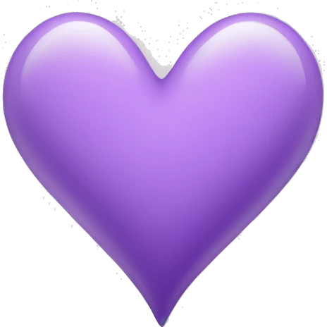 Light purple heart  emoji
