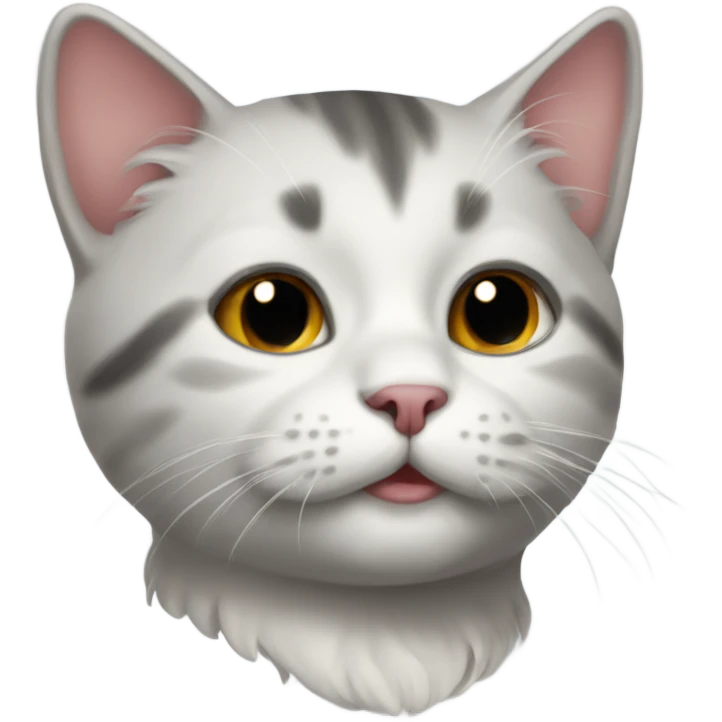 kitty with laguht emoji