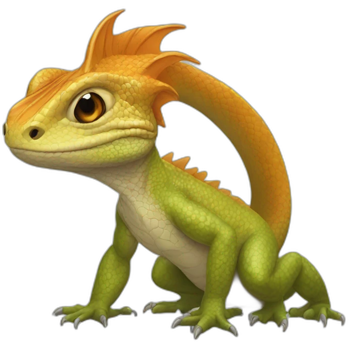 Buff lizard emoji