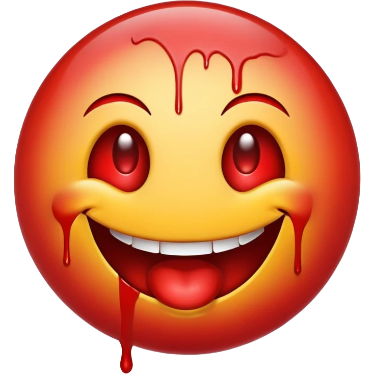 Bloody shot emoji smiley  emoji