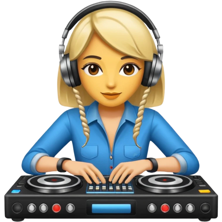 woman dj emoji