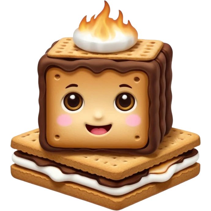 smores with eyes cute emoji