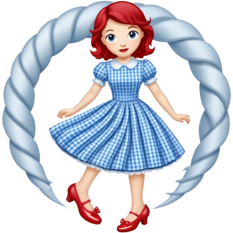 dorothy in tornado emoji