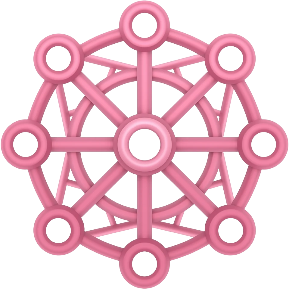 réseau pink icon emoji