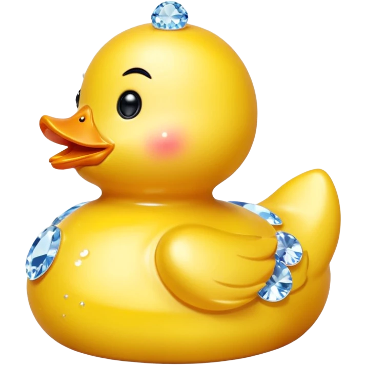 Swarovski Crystal rubber ducky emoji