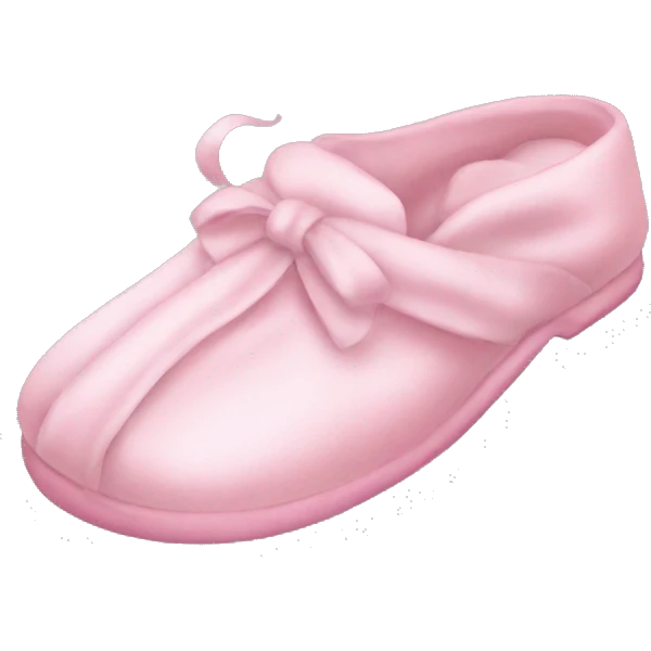 Light pink silk slippers and robe emoji