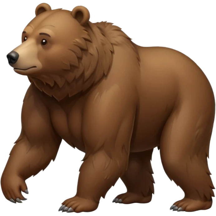 bear walking on 4 emoji