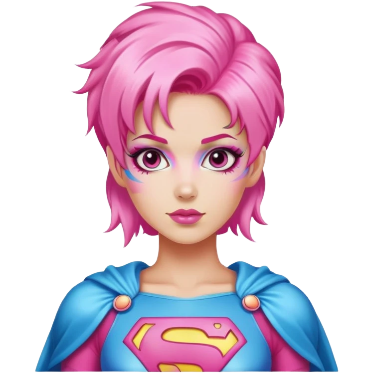 cotton candy woman super hero emoji