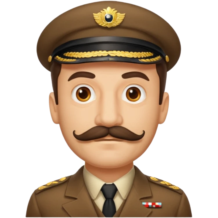 ugo casabianca with Staline´s moustache emoji