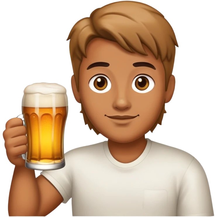 Me with a beer emoji