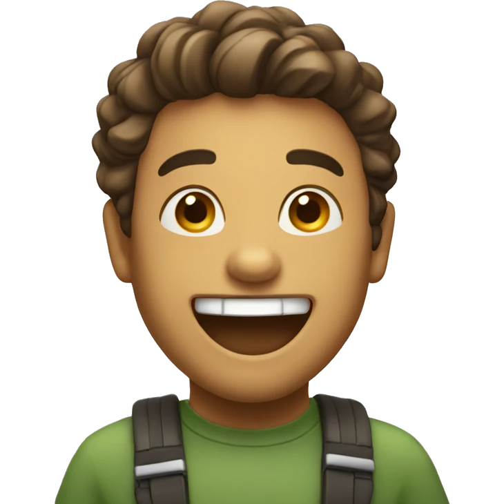 Happy and excited emoji