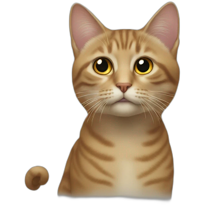 Une souri sur un chat emoji