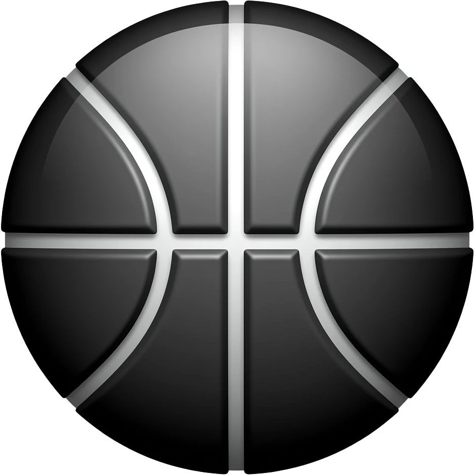 a black graphic basketball emoji emoji
