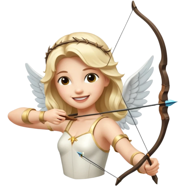 Romance - feeling of excitement associated with love - angel with arrow emoji