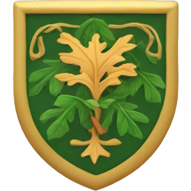 Coat of arms with leafs  emoji