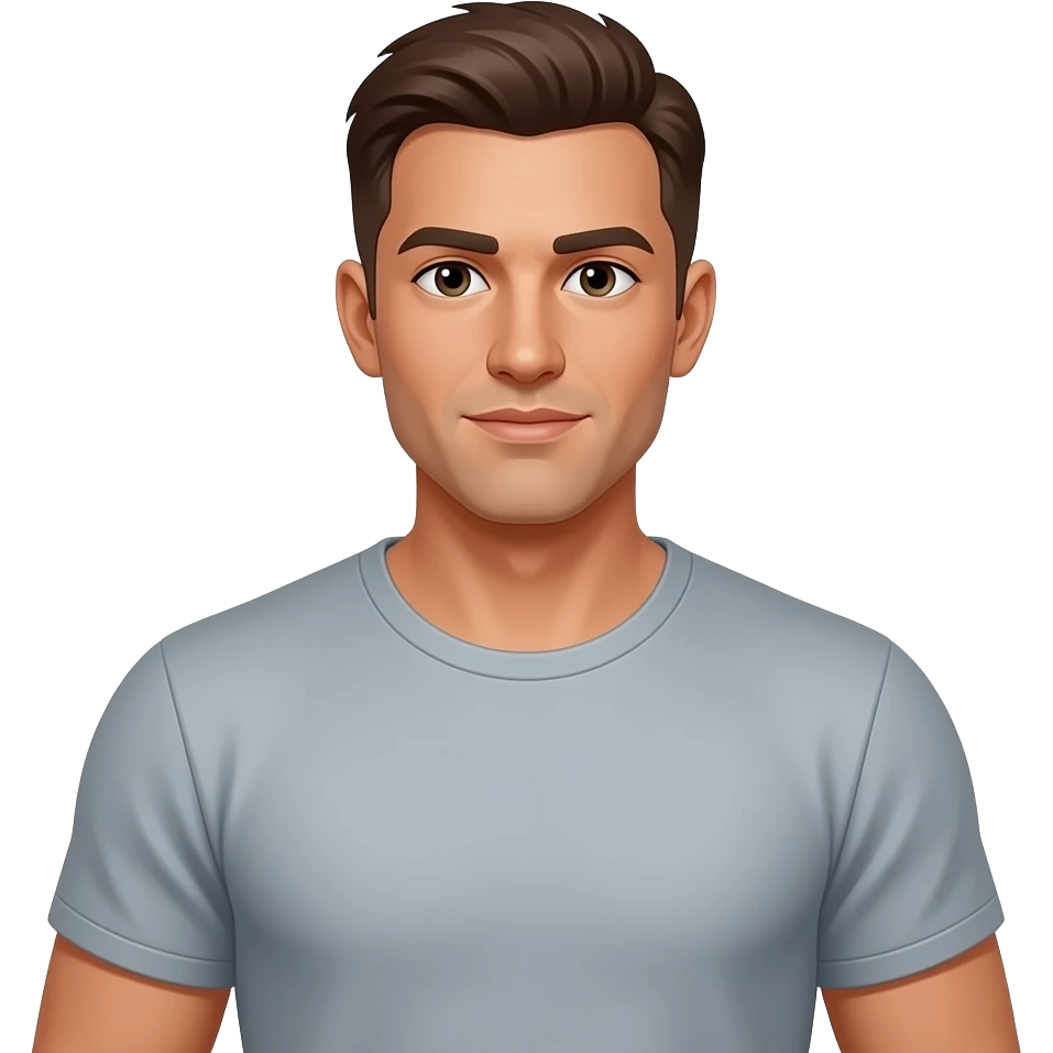 Remove the mucles from the male and give him a dad body emoji