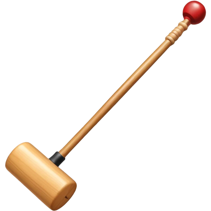 Croquet mallet emoji