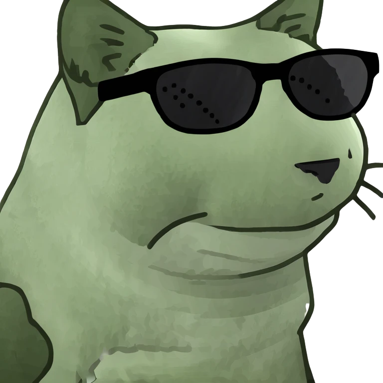 Cat with sunglasses emoji