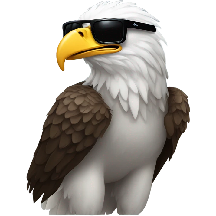 Eagle wearing sun glasses  emoji