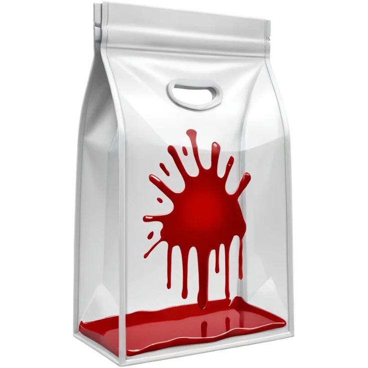3D render of Evidence Bag inside a clear plastic evidence bag, sterile lighting, forensic crime scene aesthetic, plastic reflection. emoji