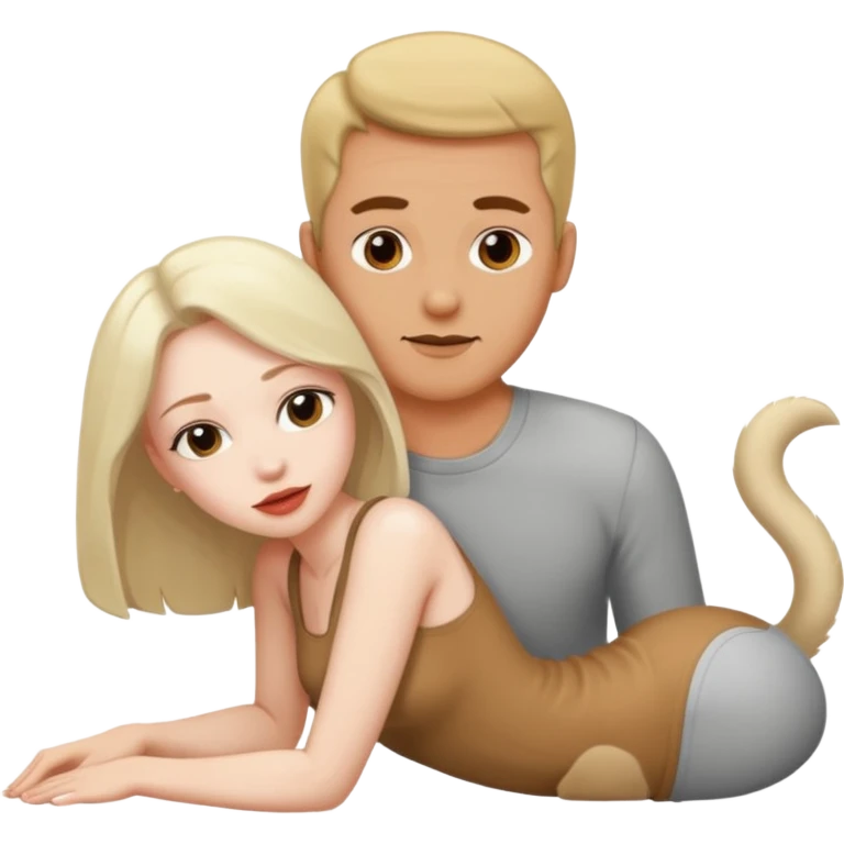 woman to man in doggy style sex position emoji