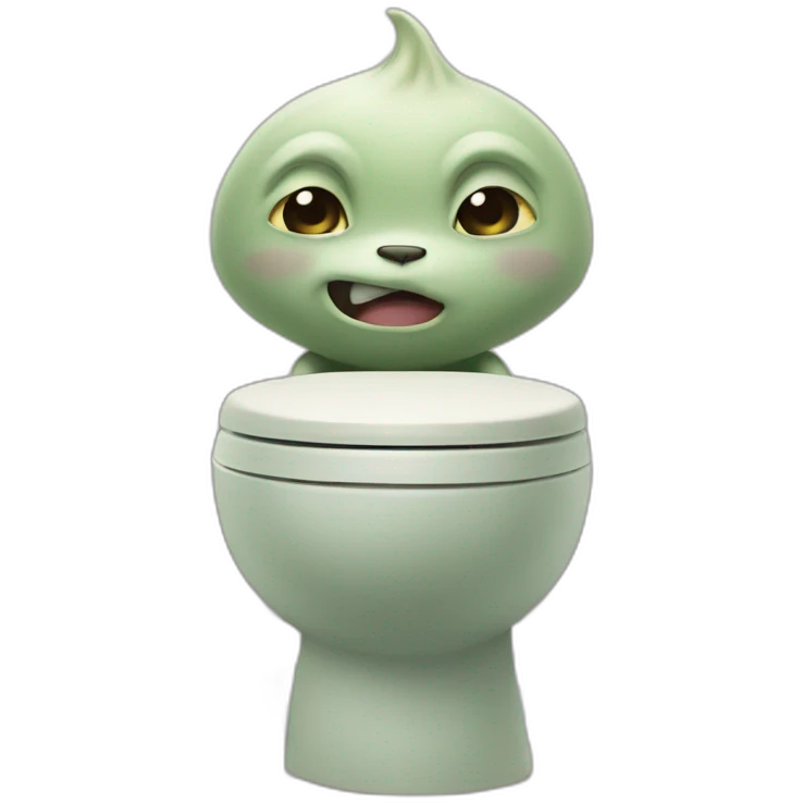 Grogu on toilet emoji