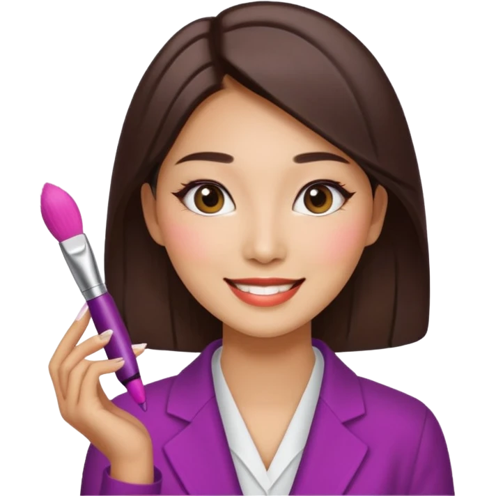 a korean marketing expert women in cosmetics industry emoji